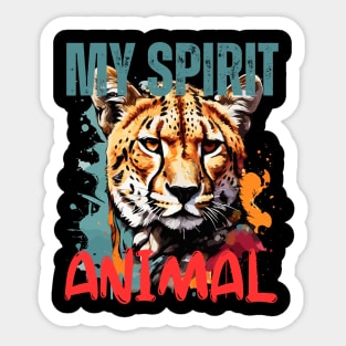 Cheetah Spirit Animal Sticker